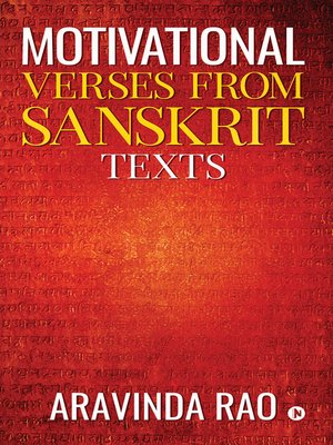 cover image of Motivational Verses from Sanskrit Texts